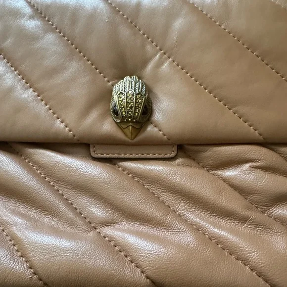 Kurt Geiger SoHo Tan Quilted Shoulder Bag - Picture 2 of 7